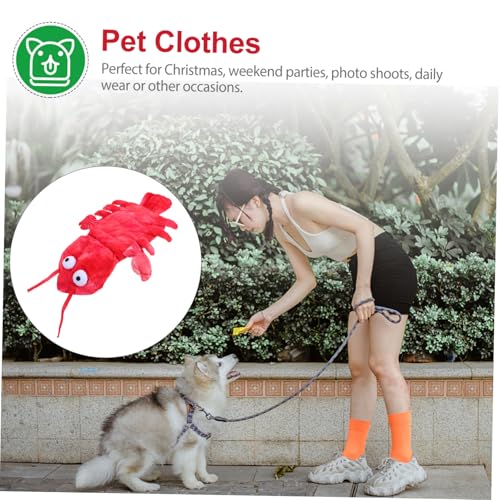 Disfraz de langosta para perro tamaño XS rojo miniatura 7