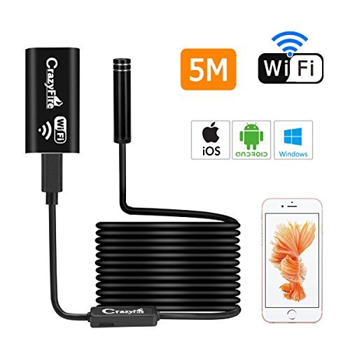 Wireless Endoscopio,CrazyFire 1200P Full HD WiFi