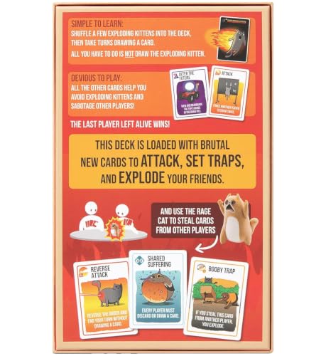 Image of Exploding Kittens Rage Mode, 2-5 Players, Age 7+ Card Game