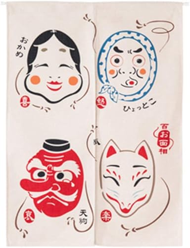 Miniatura 9 de Tapiz japonés de lino de algodón para puerta, Hokusai Ukiyoe, decoración del hogar, divisor de habitación de 33.5 pulgadas de ancho x 47.2 pulgadas