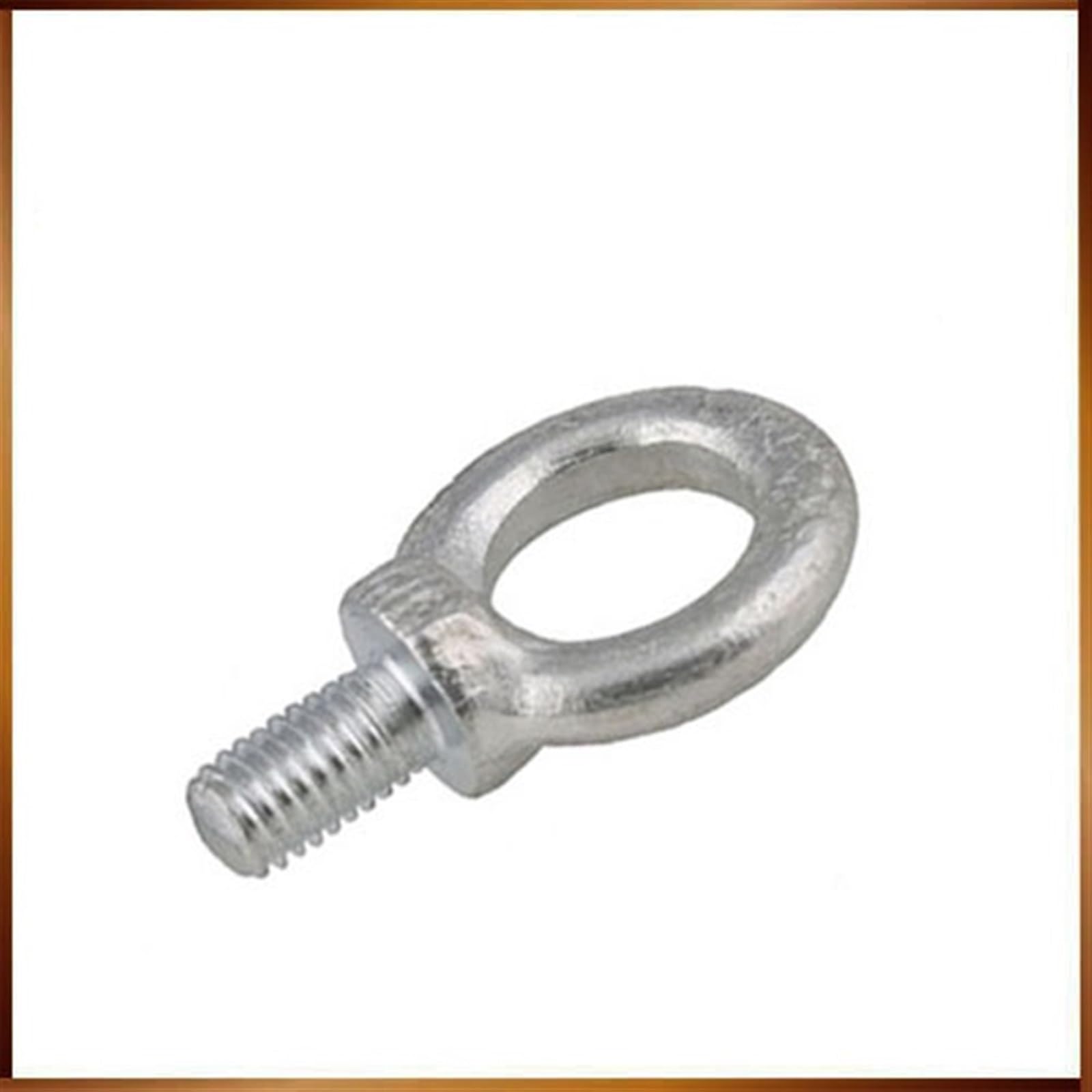 2 uds M10 * 20/25/30/40/50mm Perno Chapado en Zinc Blanco Perno de argolla de elevación Perno de Bloqueo de Barco articulado para Industrial, Residencial(50mm)