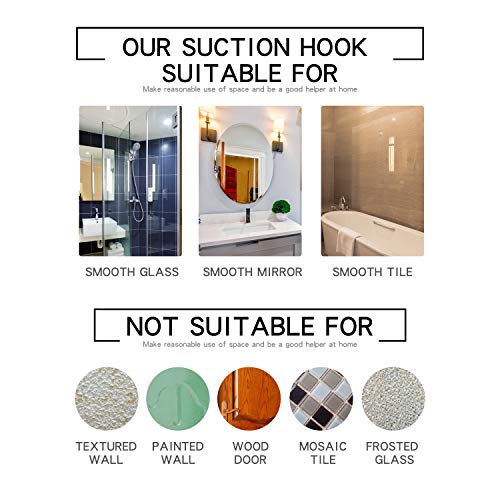 Ettori Shower Squeegee Clear Glass Wall Cleaner Stainless Steel With Suction Storage Hook -10'', Chrome #TOP5