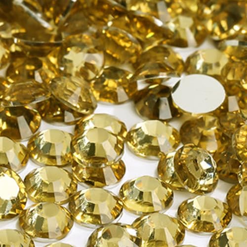 pilviz 3mm ライン ストーン 2000粒 アクリル ネイル デコ パーツ 高分子 デコレーション うちわ ハンドメイド 推し活 レジン 31黄茶