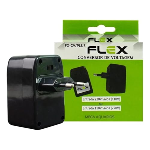 Conversor de Voltagem Flex Plus, Bivolt 110V/220V, 50W, Compacto para Viagens