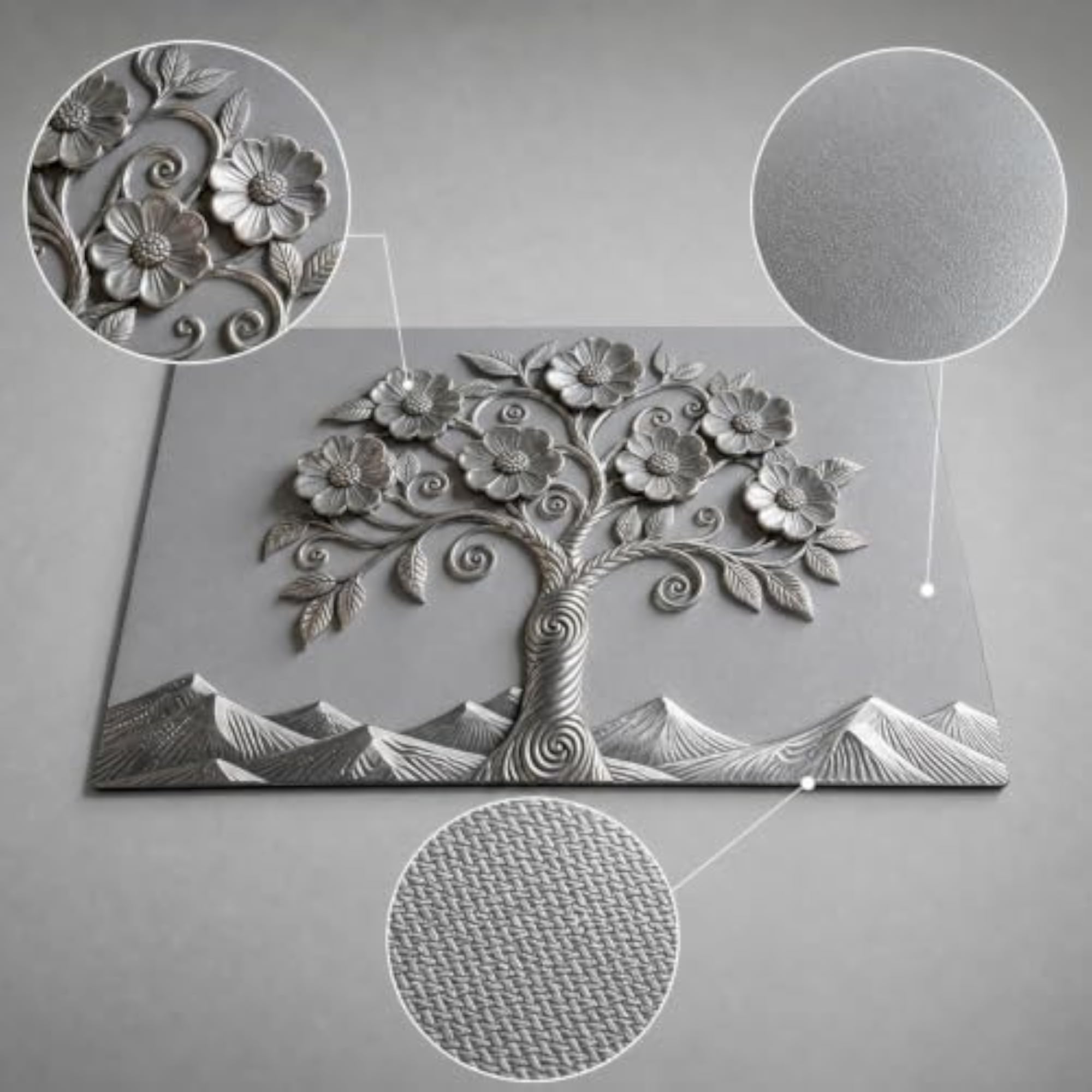 3D Embossed Diatomaceous Earth Absorbent Mat for Kitchen