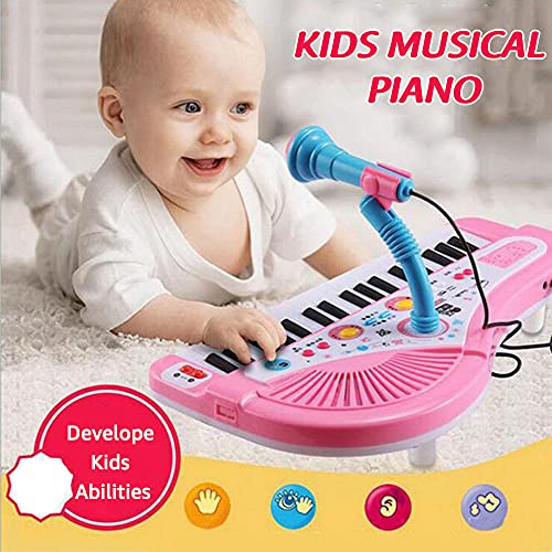 37 Chaves Crianças Piano Musical Piano Eletrônico Teclado Brinquedo Instrumento Musical com Microfon