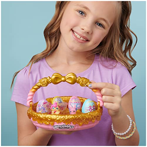 Hatchimals Colleggtibles, Bunny Family Spring Basket (Gold/Pink) With 6 Characters, Kids Toys For Girls Ages 5 And Up #TOP1