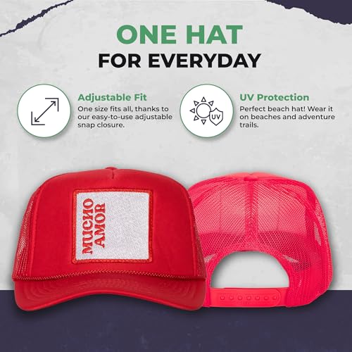 Image of Friday Feelin' Trucker Hat Women Men Baseball Caps Gift Women's USA Trucker Hats Caps Baseball Hats All Occasions - One Size