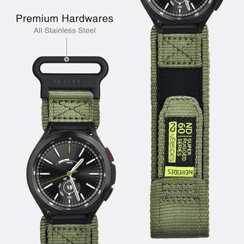 Image of Nereides Compatible with Samsung Galaxy Watch 3 45mm Band, Rugged Nylon Sports Strap with Woven Loop Design, 22mm Tough Replacement Band