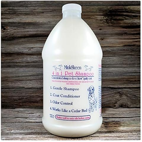 Minsheen Dog Grooming Shampoo and Conditioner, Natural Itch Relief for Dogs and Pets PH Balanced, Made in USA, 64 Concentrated Ounces Cover