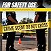 Crime Scene Do Not Cross Tape 3 inch X 1000 feet • Bright Yellow with a Bold Black Print • 3 in. Wide for Maximum Readability • Tear Resistant Design