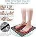 EMS Foot Massager,8 Modes 18 Intensities Relax Muscles,Folding Portable Feet Massage Machine,Electronic Muscle Stimulatior Massage Mat
