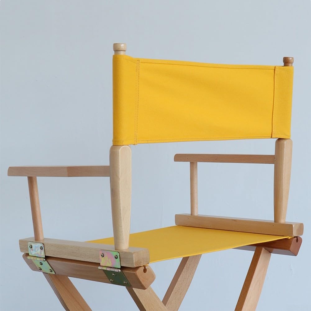 Kit di ricambio per coprisedia, adatto per sedia da regista, sedia da pesca, sedia da picnic, 53 x 20 cm, 53 x 41 cm (giallo)