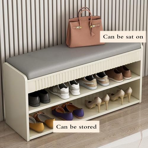 Assemblage facile pour ce banc de rangement chaussures en bois massif solide