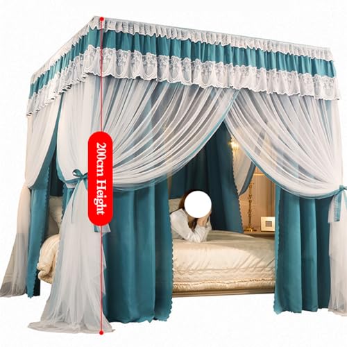 Cortinas de cama con dosel de doble capa confeccionadas para alta decoración 3
