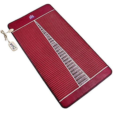 MediCrystal Infrared Heat Amethyst Tourmaline Mat - Single Size 75"x39" - Adjustable Deep FIR Heating 86°-158°F - Envelope Your Body with Healing Warmth of Natural Crystals - Original Manufacturer Cover