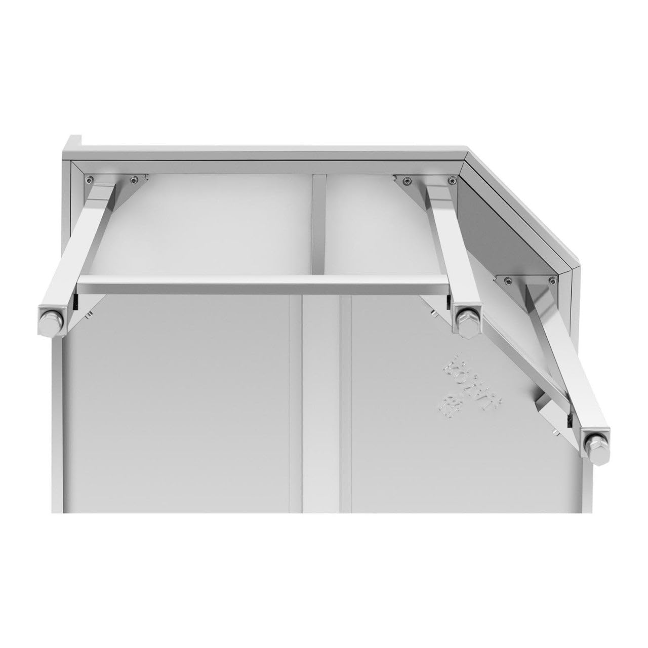 Helloshop26 Tavolo da Lavoro Cucina Professionale Acciaio Inox Angolo Inox 90 x 70 cm Capacità 300 kg 14_0003648