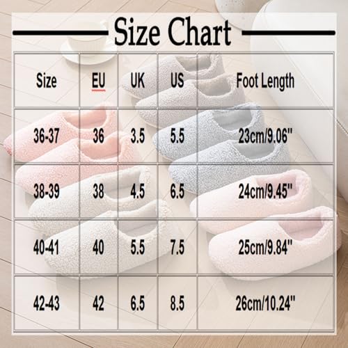 Sherpa Closed Back Slipper for Women Lightweight Keep Warm Winter Slide Casual Comfy Indoors Sandal Slip on Shoe3