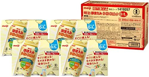 Amazon.co.jp: 明治ほほえみ らくらくミルク200ml常温で飲める液体 