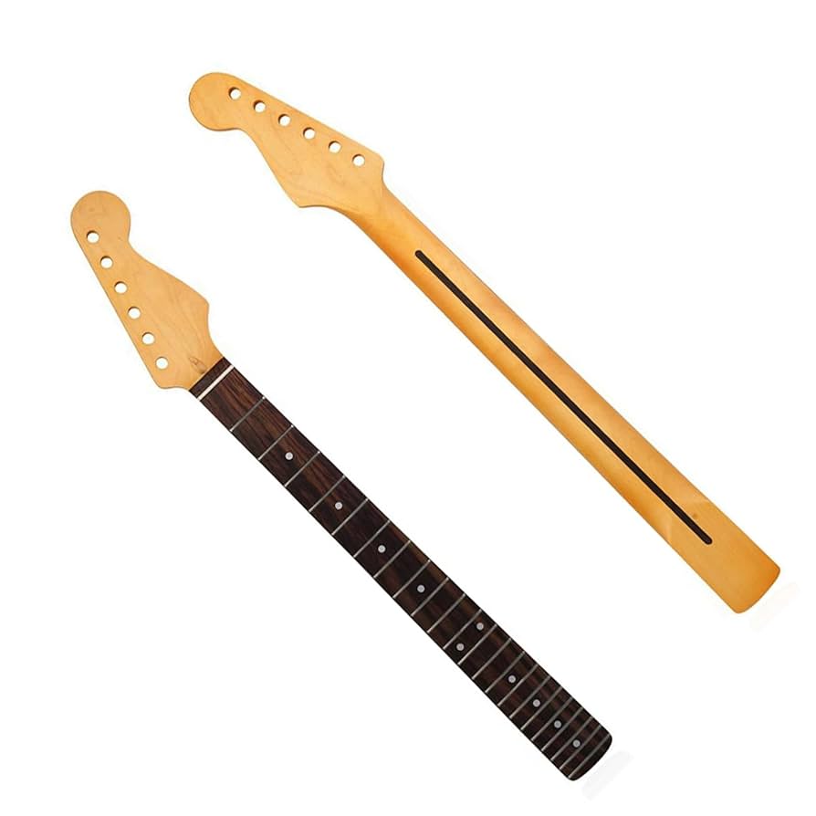 ローズウッド、スキャロップ指板エレキギター Amazon.co.jp: グロスメイプルスタイルギターネック 22 フレット