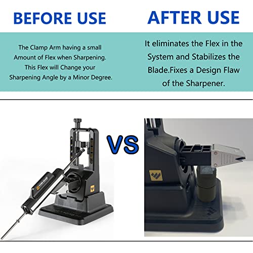 Teyouyi Support Brace For Knife Sharpener,Clamp Arm Brace For Work Sharp Precision Adjust Accessories For Work Sharp Precision Adjust,Blade Clamp Support Brace,Stiffen The Clamp Arm,Black #TOP2