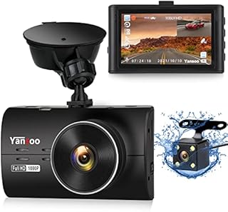 Dash Cam Front and Rear, Dash Camera for Cars 1080P Full HD Dashboard Camera Dual Dash Cam Night Vision, 170° Wide Angle with 3