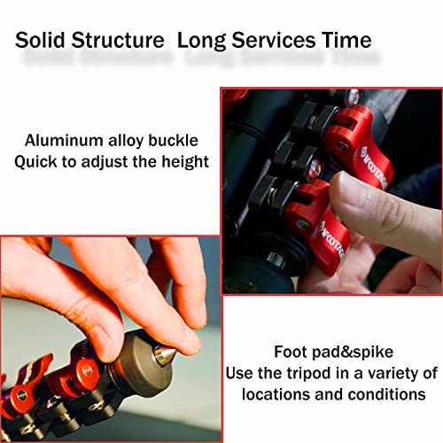 Ifootage Camera Tripod Height 59''/150Cm, Camera Tripod, Carbon Fiber, Compatible With Canon Nikon Sony And Other Dslr Camera Camcorder,Max. Load Up To 13.2Lb/6Kg #TOP3