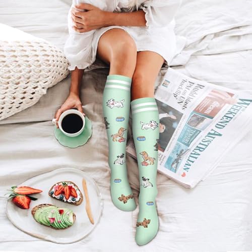 Image of Bluemaple 6 Pack Copper Compression Socks for Women and Men Circulation-Best Support for Medical, Running,Nursing,Athletic