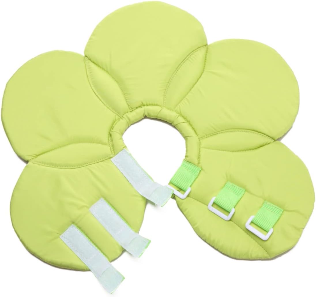 Pet Dog Cone Collar Soft Elastic Elizabethan Collar for Recovery Safe for Healing s Flower