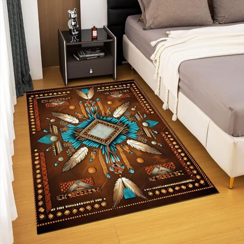 Tapete decorativo rectangular 3ft x 4ft sin pelusa miniatura 5