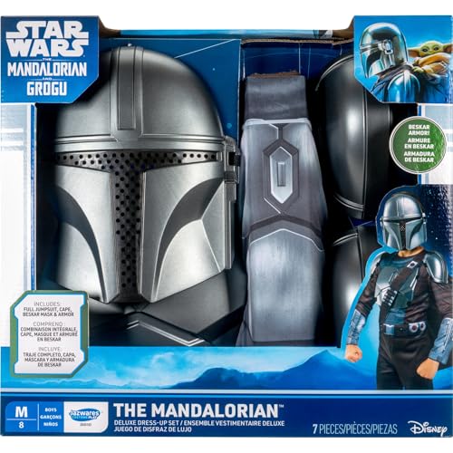 Star Wars The Mandalorian disfraz deluxe con capa y máscara miniatura 2