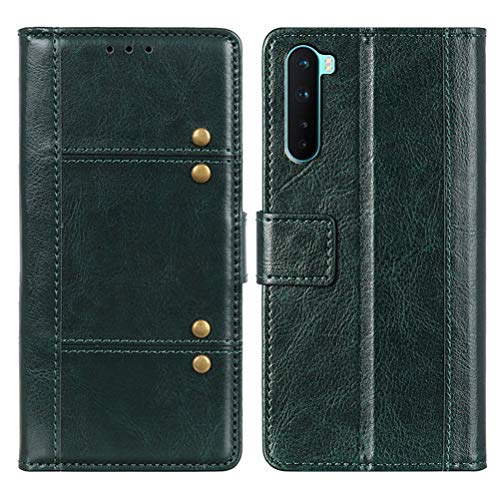 UKDANDANWEI Capa OnePlus Nord, capa flip elegante de couro PU com compartimentos para cartão, fecho