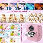 Instant Print Camera for Kids, 1080P HD Kids Digital Cameras Instant Print Photos with 32GB SD Card, Christmas Birthday Gifts for 3 4 5 6 7 8 9 10 11 12 Year Old Girls Boys - Image 3
