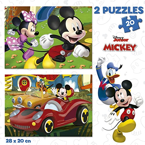 Educa - Puzzle Mickey Mouse Fun House | Set di 2