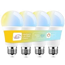 iLC Lampadina Alexa 12W E27, Compatibile con Alexa (sono necessari i dispositivi Echo), Lampadine Smart intelligenti Led, 2700K-6000K (Pacco da 4)