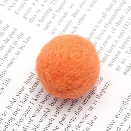 PONOA 10 unids/Lote de Bolas de Fieltro de Lana de 3cm,   Manualidades Coloridas Redondas para decoración DIY, Suministros de Costura Cover