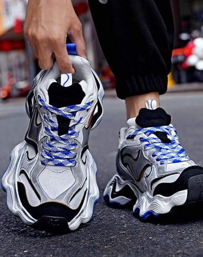 Niepce Inc Streetwear Men’s Fashion Mid Top Chunky Sneakers3