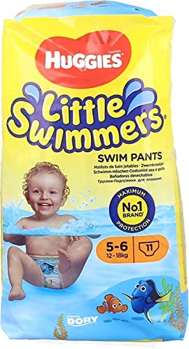 Image of HUGGIES LITTLE SWIMMERS BABY SWIM PANTS 11PC (5-6) (12-18KG)