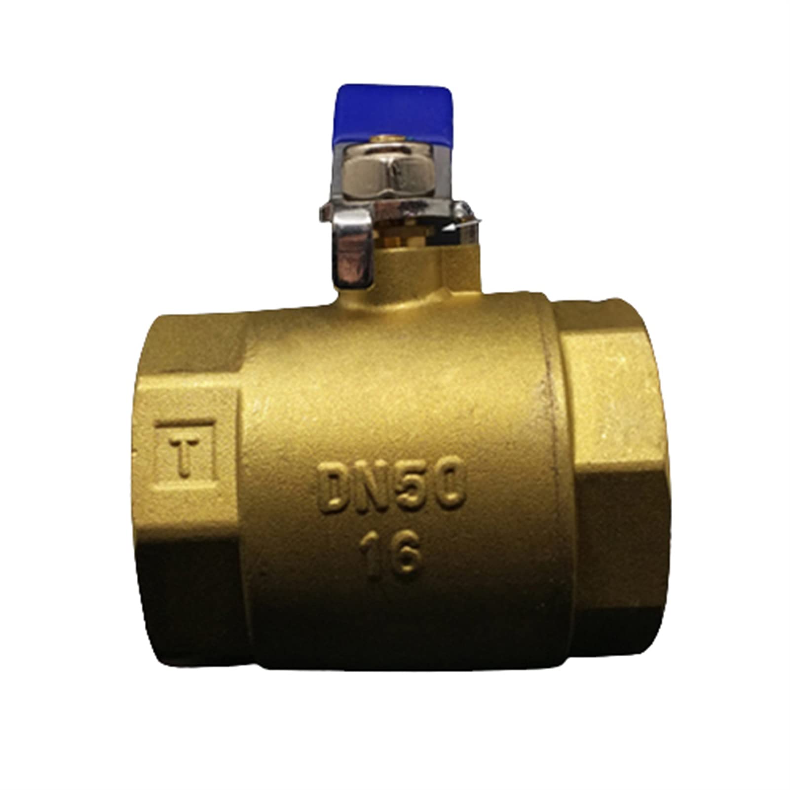 Válvula de bola DN50 en latón con rosca hembra de 2 pulgadas para control de agua y gas