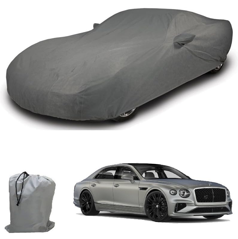 Image of ARCUATE Triple Layer Custom fit Car Body Cover for Bentley Flying Spur |Top Layer Dustrproof | Middle Layer Waterproof | Bottom Layer Scratch Protection | Outdoor Indoor Fabric