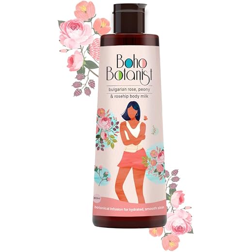 Boho Botanist Rose Body Milk 350mL - Intense Moisturization