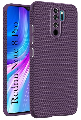 Image of Jkobi Back Cover Case for Xiaomi Mi Redmi Note 8 Pro (Liquid Silicone | Side Grip | Camera Protection)