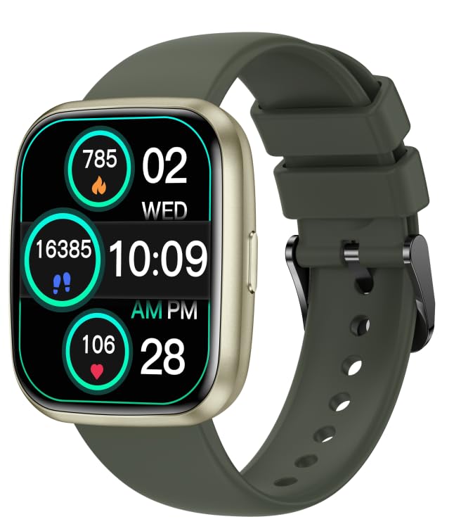 Smart Watches for Men/Women, 1.75" Bluetooth Call, AI Voice Smartwatch, 24/7 Heart Rate Monitor, Blood Pressure/SpO2/Sleep Tracker, IP68 Waterproof,