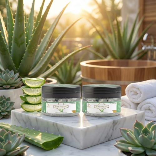 Image of Imbibeorganic Aloveragel, Natural Skin and Hair Care, Hydrating Formula 50g 2 pack
