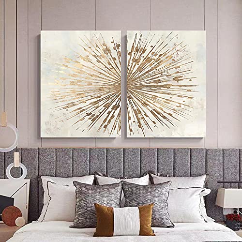 Impresión de geometría abstracta en lienzo minimalista decorativo de 60x80cm para pared