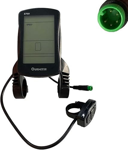 Miniatura 9 de S700 Electric Bike LCD Display Meter E-Bike Display Screen 36V/48V Electric Bike Computer Conversion Accessories for Electric Scooter Enchufe macho