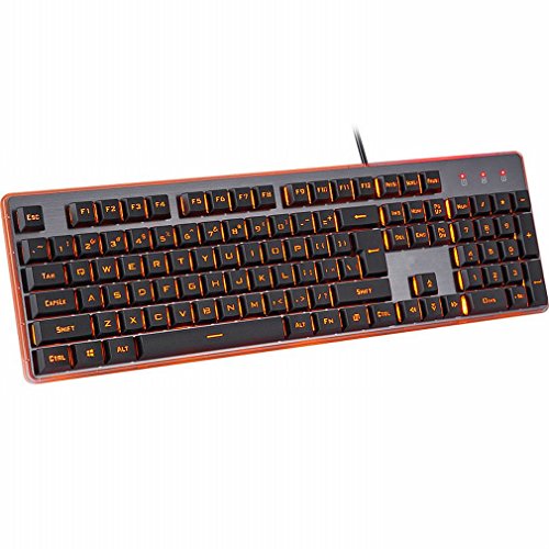 Ordinateur à clavier tactile mécanique haut de gamme en cuir USB gaming - 2