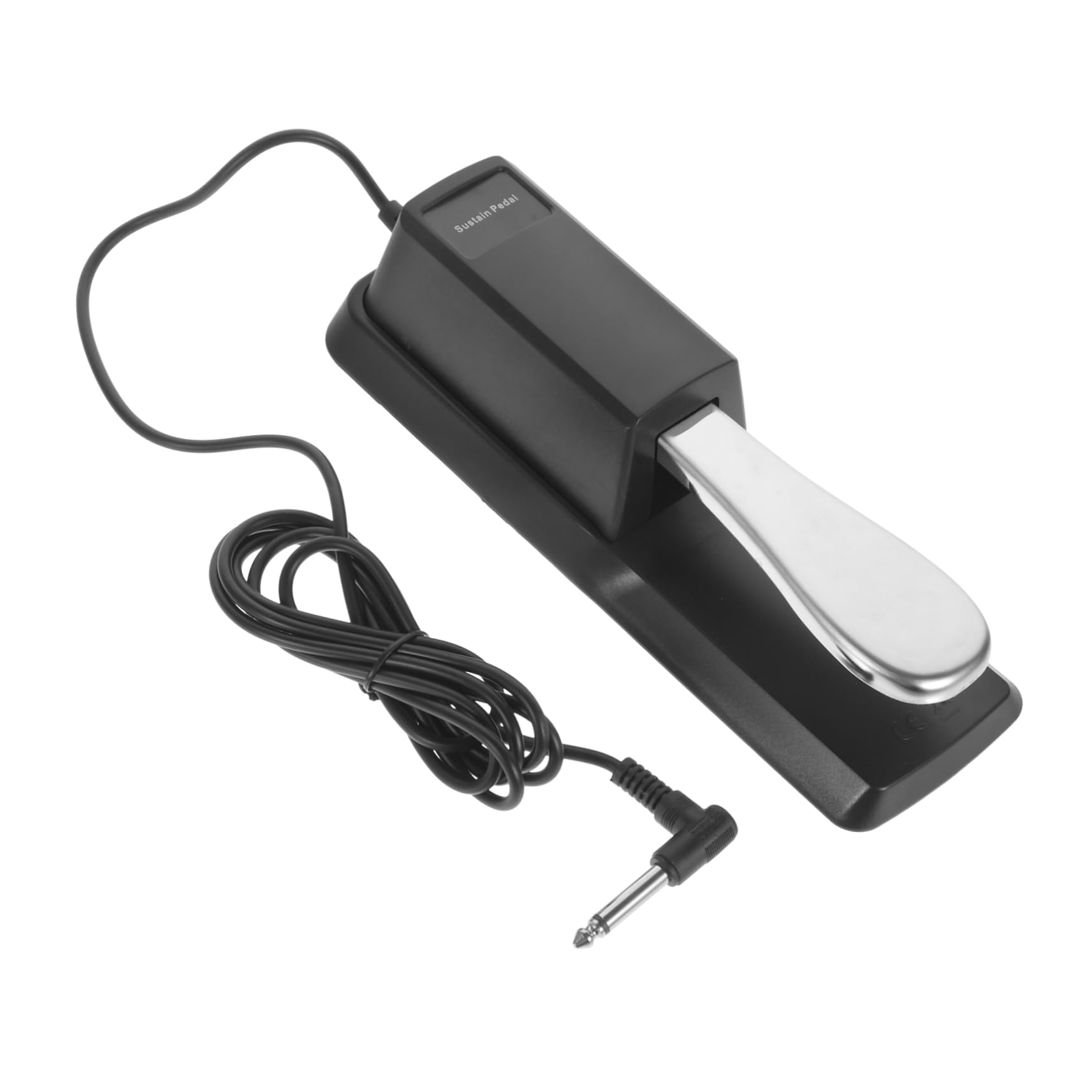 Generic Piano Pedal for Keyboard Electronic Sustain Foot Pedal Sturdy Silver Alloy for Enhanced Performance