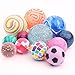 Entervending Bouncy Balls - 12 Bouncing Balls Assorted Pack - 3 Sizes: 45mm, 32mm and 25mm - Mini Bouncy Balls for Kids - Bouncy Ball Toys for Capsule Vending Machine
