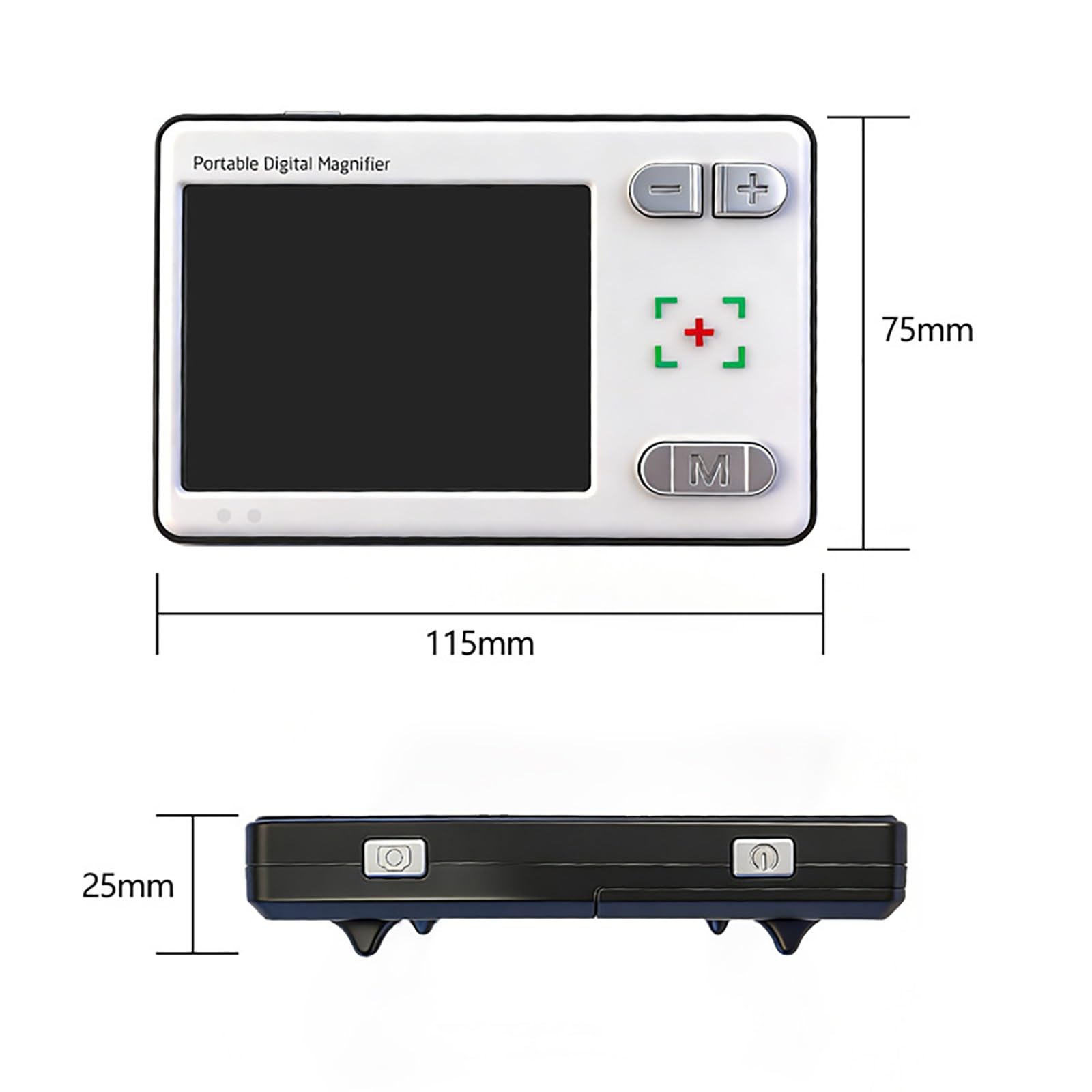 Lupa electrónica de 3,5 Pulgadas, Dispositivo de Asistencia Visual portátil